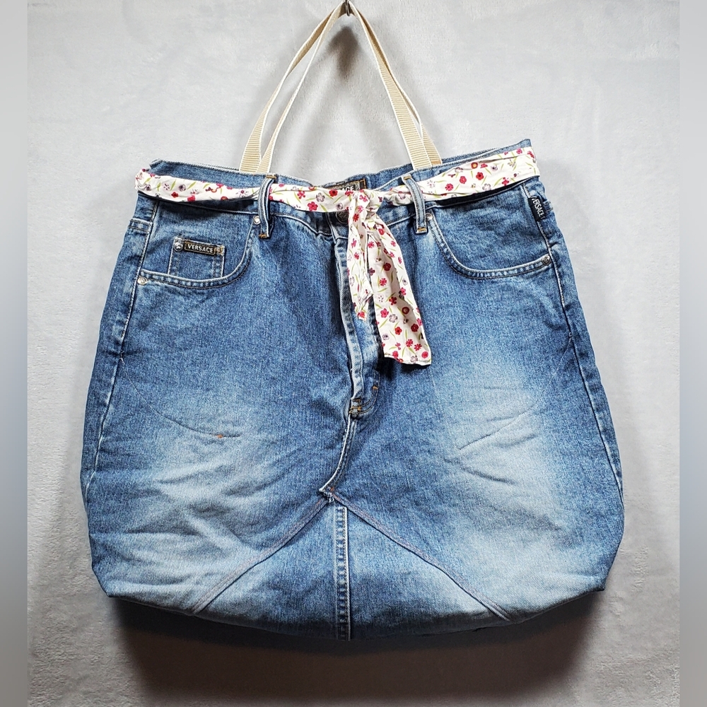 Upcycled Denim Jean Totebag
